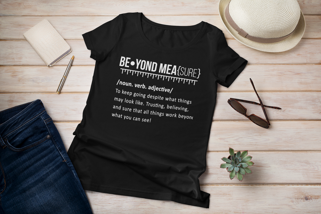 Unisex Live Beyond Measure Definition Tee - White Def